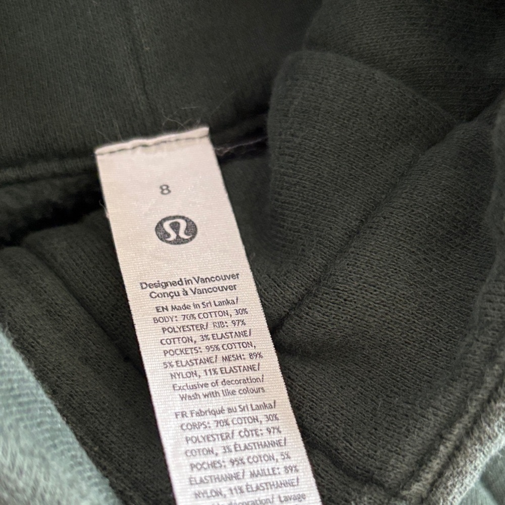 lululemon athletica Deep Green scuba full Zip Hoodie - Picture 2 of 3